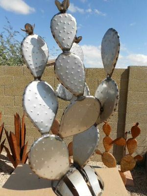 variety of metal cactus yard art home & garden in