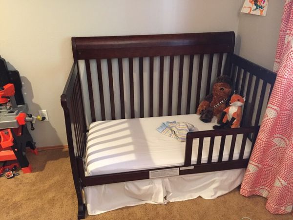 Crib, mattress, full size bed frame (Baby & Kids) in ...