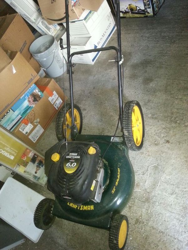 Craftsman 22 inch mulcher mower 6 horsepower (Tools & Machinery) in