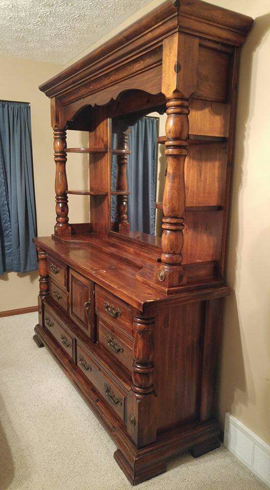 Vintage Paul Bunyan King Size Bedroom Set ( Furniture ) in ... Vintage Paul Bunyan King Size Bedroom Set ( Furniture ) in ...