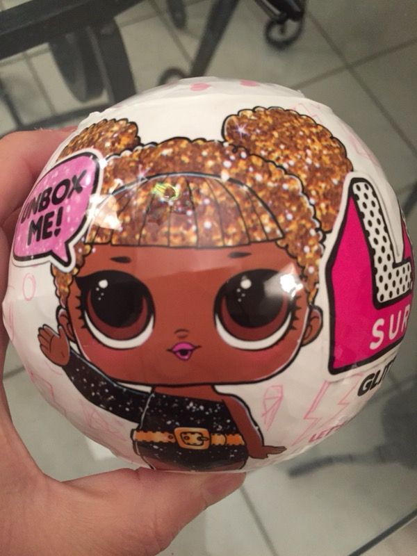 lol gold glitter ball