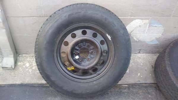 Silverado spare tire 18 inch steel chevy or gmc 6 lug rim and tire ...