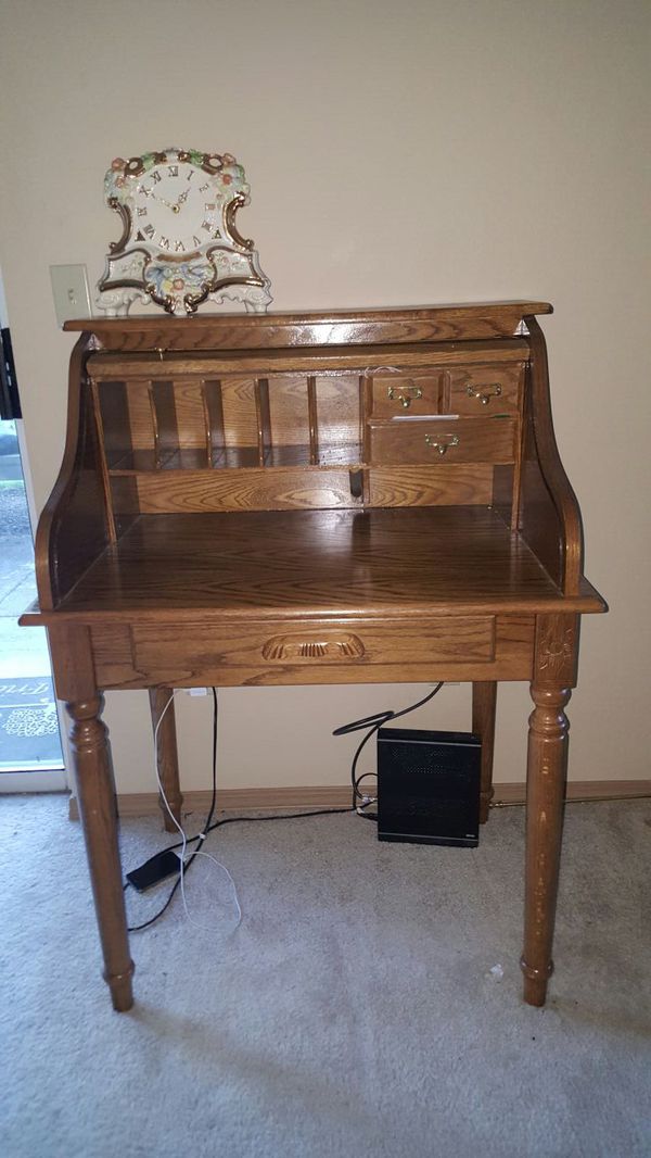 Antique Roller top desk Furniture in Redmond WA OfferUp