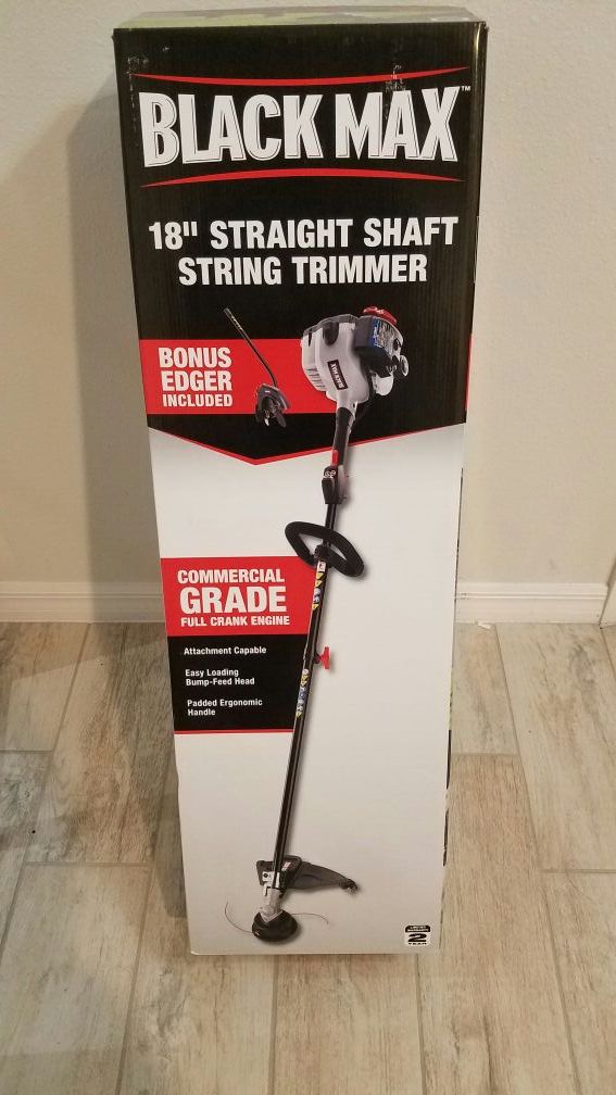 Black Max 18 Inch String Trimmer With Edger (home & Garden) In Wesley 