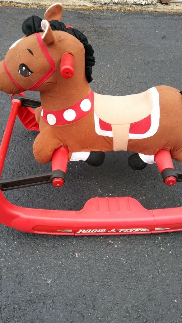 soft radio flyer rocking horse baby kids in hampton va offerup pink radio flyer rocking horse