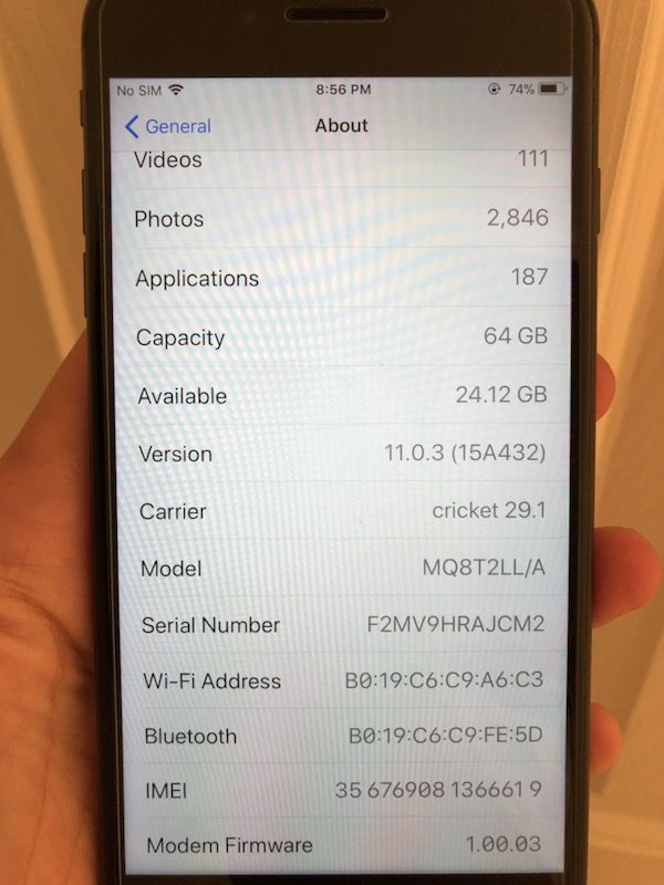 Iphone 8 Plus (64GB) - Unlocked (IMEI blacklisted) (Electronics) in