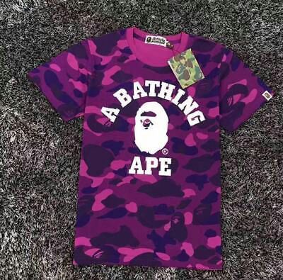 A Bathing Ape BAPE Camo Purple College Tee (Clothing & Shoes) in ...