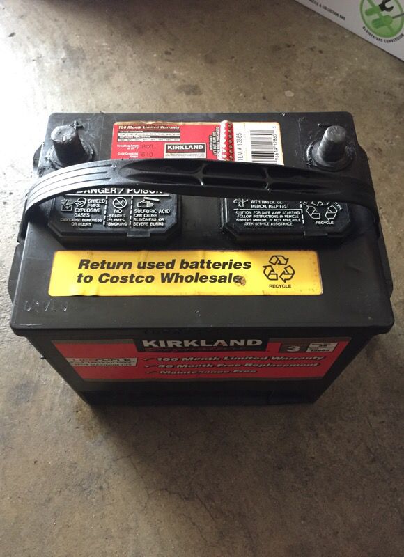 costco battery warranty period