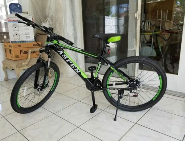 aspen mountain bike black and green review