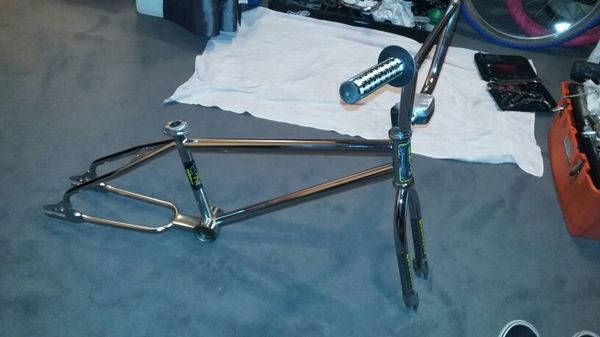 Old school bmx Mongoose pro class expert frame fork & bars (Bicycles ...