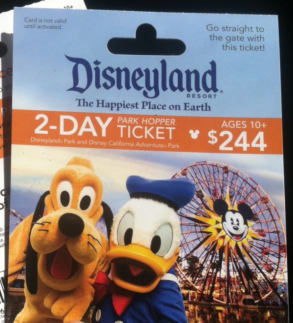 2 day Disneyland park hopper passes (Tickets) in Beverly Hills, CA