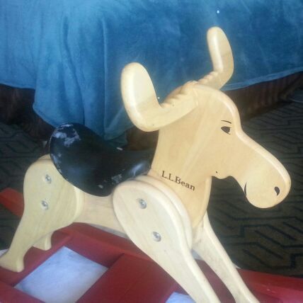 radio flyer wood rocking moose llbean collectibles in redlands ca ll bean radio flyer rocking moose