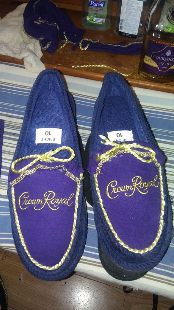 Crown royal slippers (Clothing & Shoes) in Stockton, CA