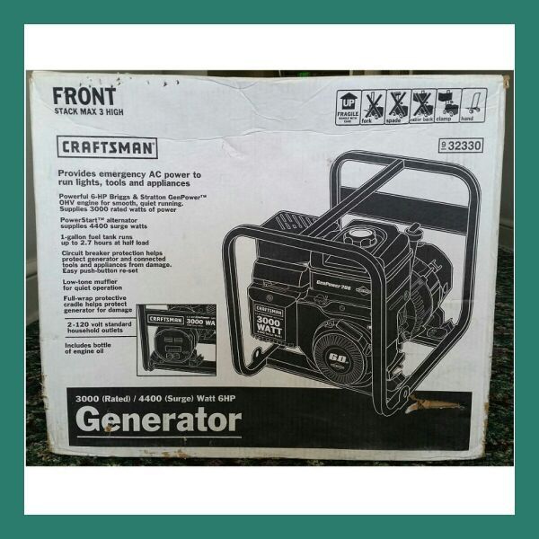 Craftsman Portable Generator 3000 Watt NEW IN BOX (General ...