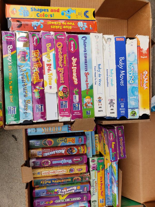 Lot of 20 Barney and other VHS Tapes Learning Singing Vintage Rare Kids ...