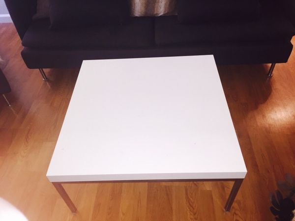 ikea klubbo coffee table white with silver legs ( furniture ) in ikea klubbo coffee table white with silver legs ( furniture ) in