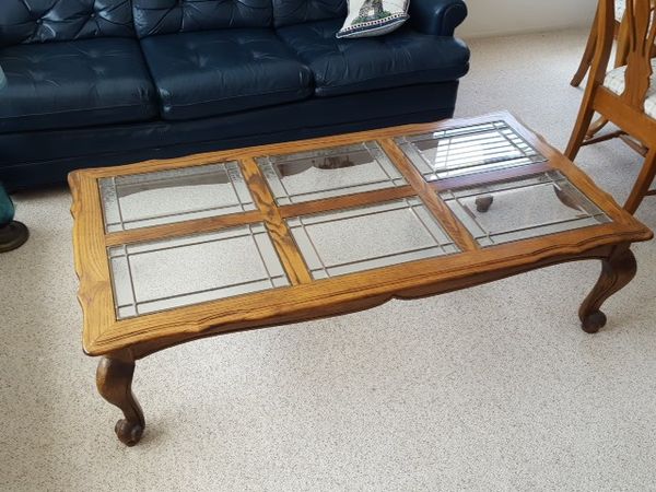 Coffee table, end table, entertainment center: from Oak and Brass ... Coffee table, end table, entertainment center: from Oak and Brass ...