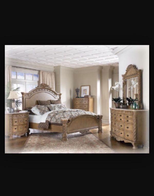 Ashley furniture - marble top King bedroom set - South ...