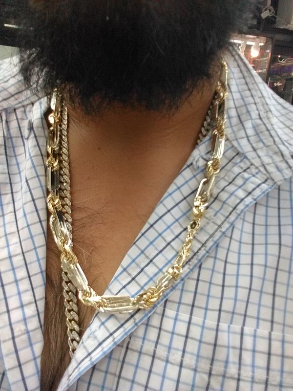 Figaro Rope Chain 14k Gold 180 grams 26 inch long (Jewelry & Accessories) in Los Angeles, CA