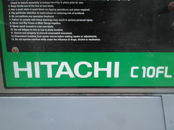 Hitachi C10fl Table Saw