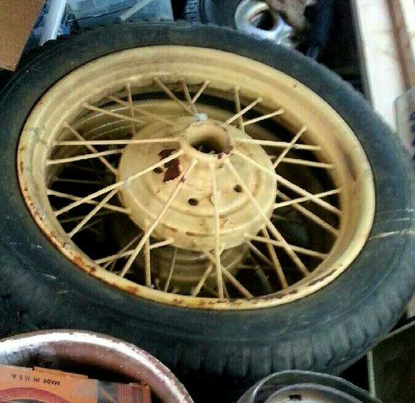 Antique ford model a wheels