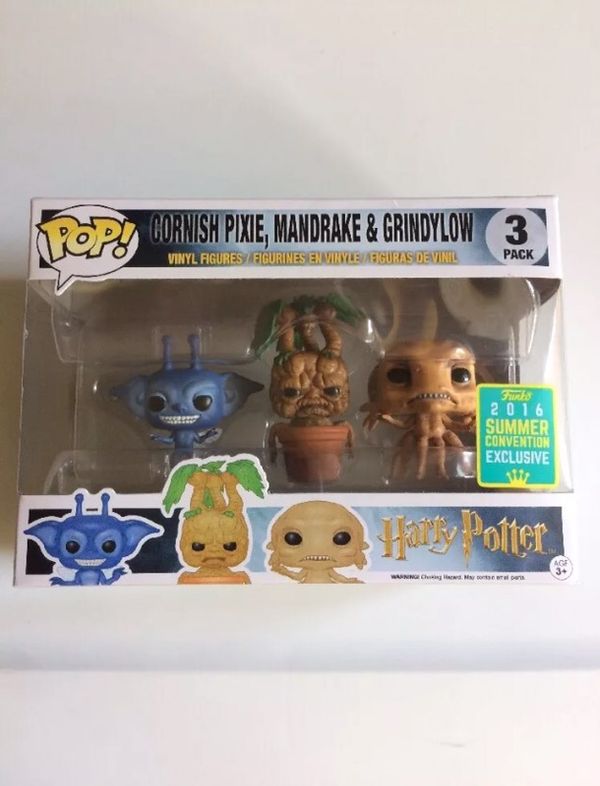 funko pop minis harry potter cornish pixie mandrake and grindylow