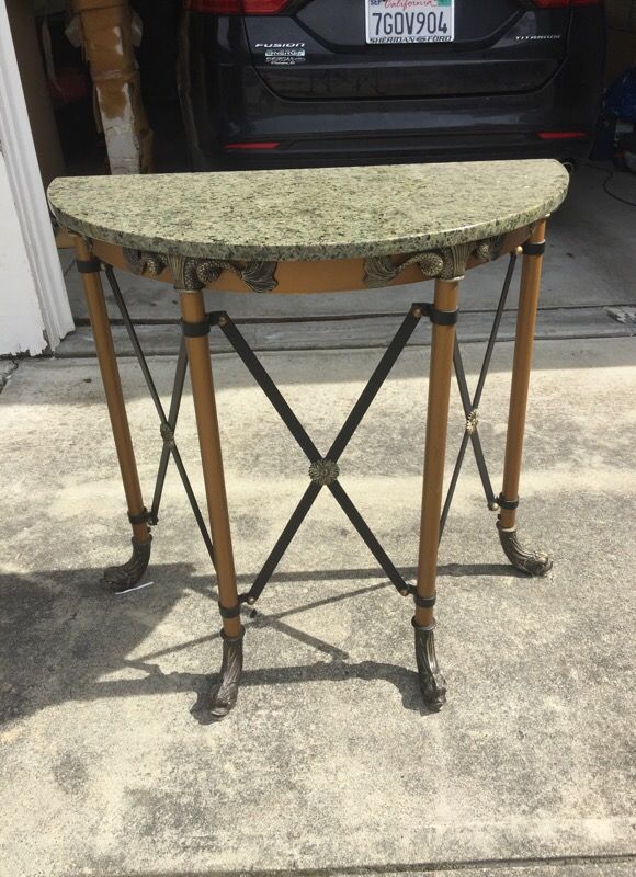 Metal Hall Table hall table - granite top brass metal base ( furniture ) in san Metal Hall Table hall table - granite top brass metal base ( furniture ) in san