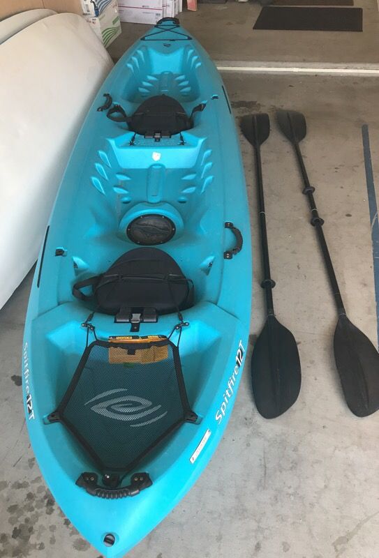 Emotion Spitfire 12T 2 Person Tandem 12' Kayak Blue (Boats ...