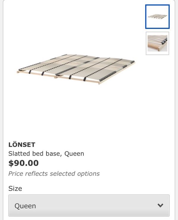 Queen Noresund IKEA Wrought Iron Bed Frame And Lonset Slatted Bed Base queen-noresund-ikea-wrought-iron-bed-frame-and-lonset-slatted-bed-base