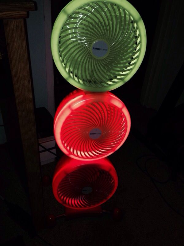 Landia Home Lighted 3 fans on wheels. (Household) in Everett, WA OfferUp