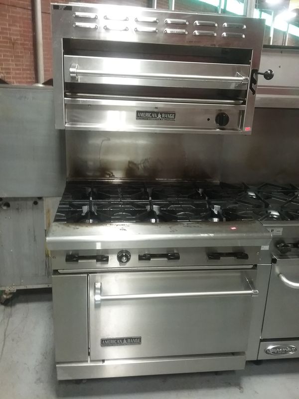  American  Range 36 inch gas 6 burner and oven and 