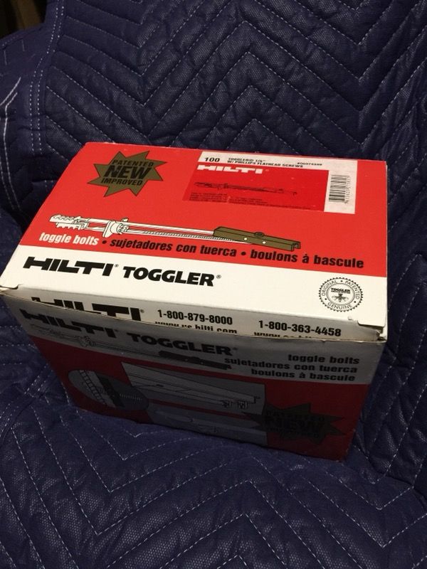hilti toggles toggle bolts ideal for shelving tvs etc tools ideal saw works fresno ca