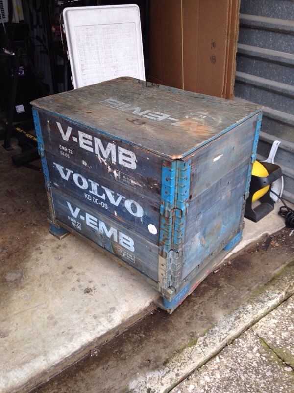 Volvo V-EMB Foldable Modular Wood Crate Container ...