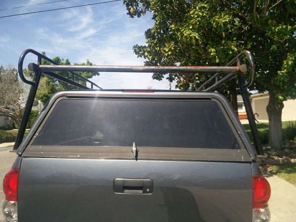 Lumber Rack And Camper Shell For Toyota Tundra Crew Max Short Bed Good