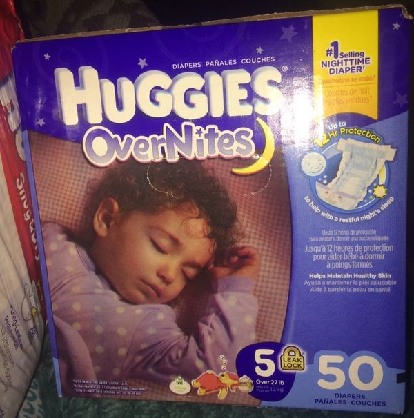 huggies overnight diapers for sale size 5 brand new 1 box for 20 overnight diapers size 5
