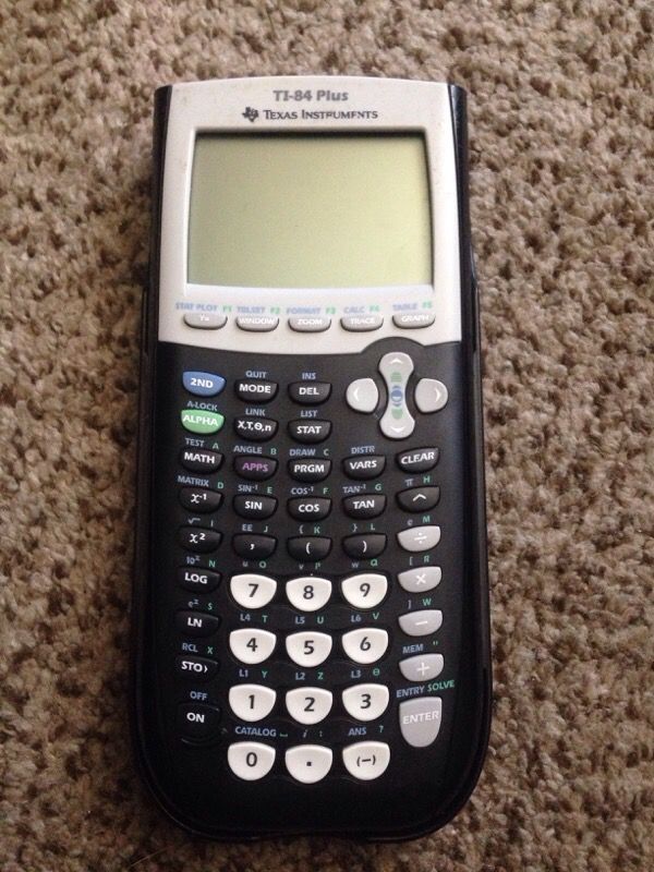 Texas Instruments TI84 plus graphing calculator