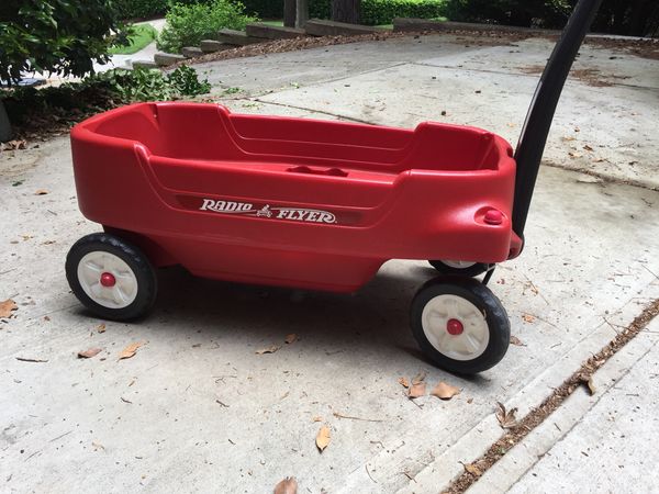 radio flyer classic red wagon w fold down seats games toys in radio flyer 312b
