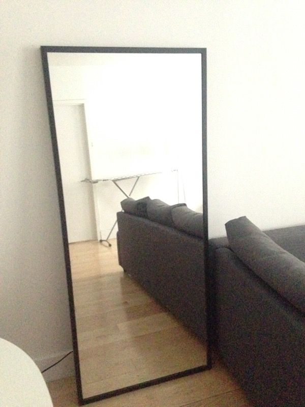 IKEA Hovet Mirror, black wooden frame (Furniture) in New York, NY OfferUp