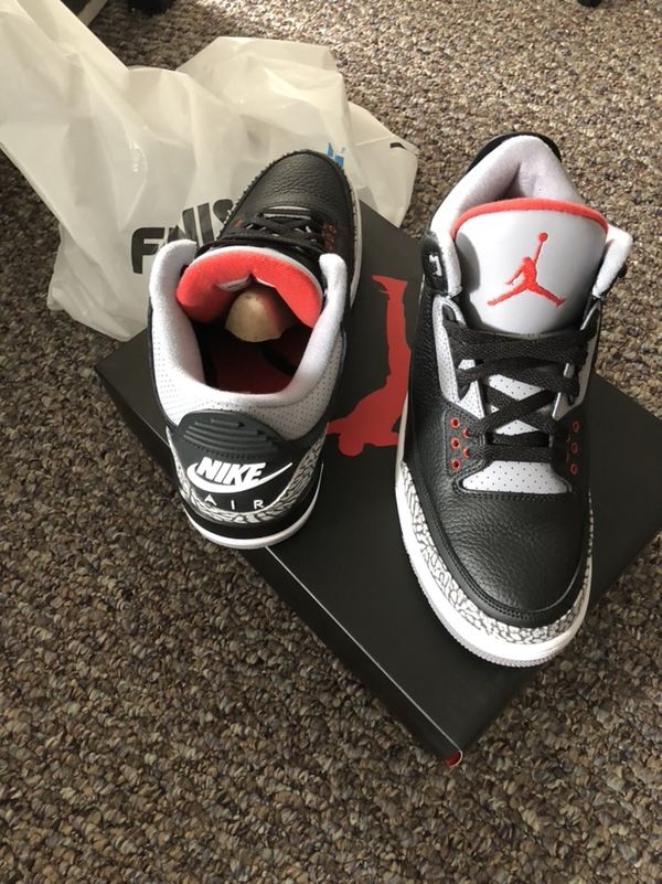 air jordan 3 black cement 9.5 air jordan 3 black cement 9.5
