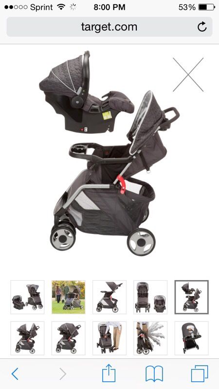 Eddie Bauer quadtrek travel system black stroller car seat (Baby ... Eddie Bauer quadtrek travel system black stroller car seat (Baby ...