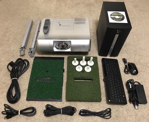 OPTISHOT 2 Golf Simulator w/ Projector, Computer, Mats ...