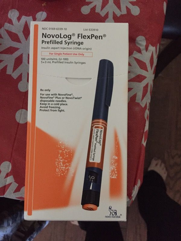 Novolog Flexpen inj 5x3ml (orange) fast acting insulin