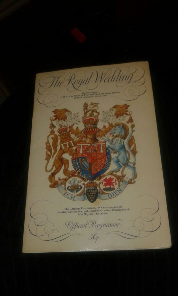 the royal wedding 1981 official programme